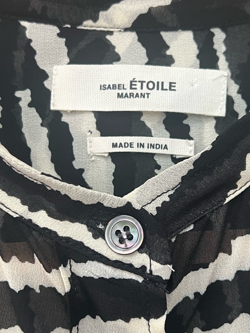 Isabel Marant Étoile Jaws Zebra Print Oversized Blouse FR 40 US 8 - Picture 6 of 7